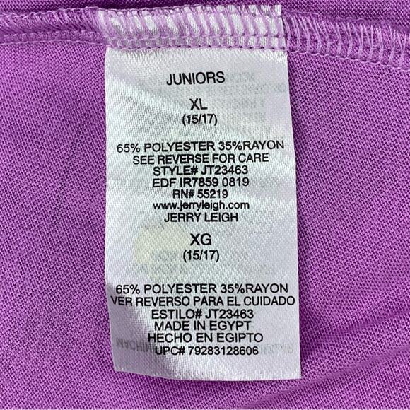 Disney Frozen II NWOT Tshirt Raglan Long Sleeve Purple/Gray Crewneck Fearless - Picture 8 of 9